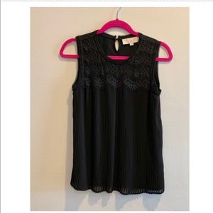 Loft black sleeveless top